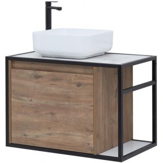 Тумба под раковину Aquanet Nova Lite Loft 261658 L 75 см дуб рустикальный